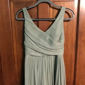 J.Crew Heidi Long Dress Dusty Shale/Mint